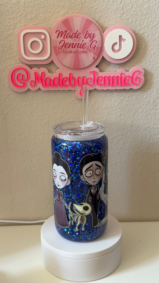 16oz Corpse Bride Snow Globe Cup