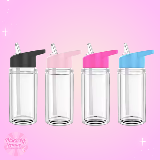 10 oz Acrylic Kids Snow Globe Sippy Cup