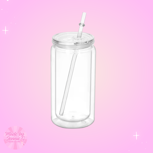 16 oz Acrylic Snow Globe Cup
